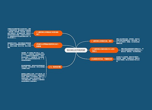 股份转让的风险规避