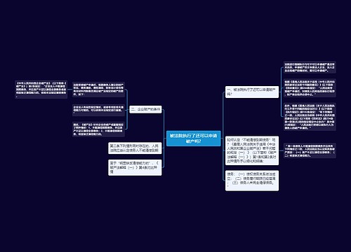 被法院执行了还可以申请破产吗?