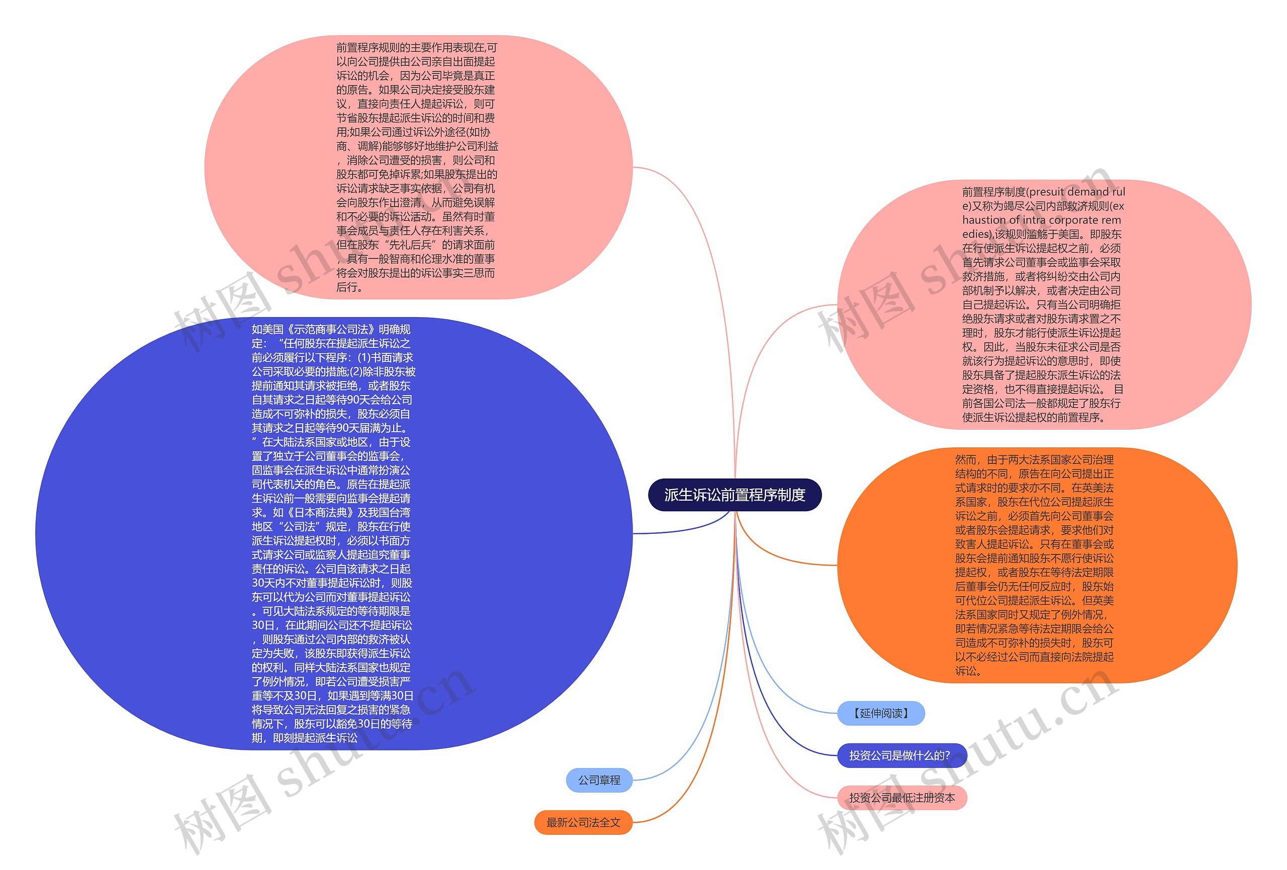 派生诉讼前置程序制度思维导图