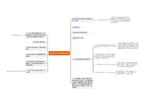 母公司与子公司怎么合并