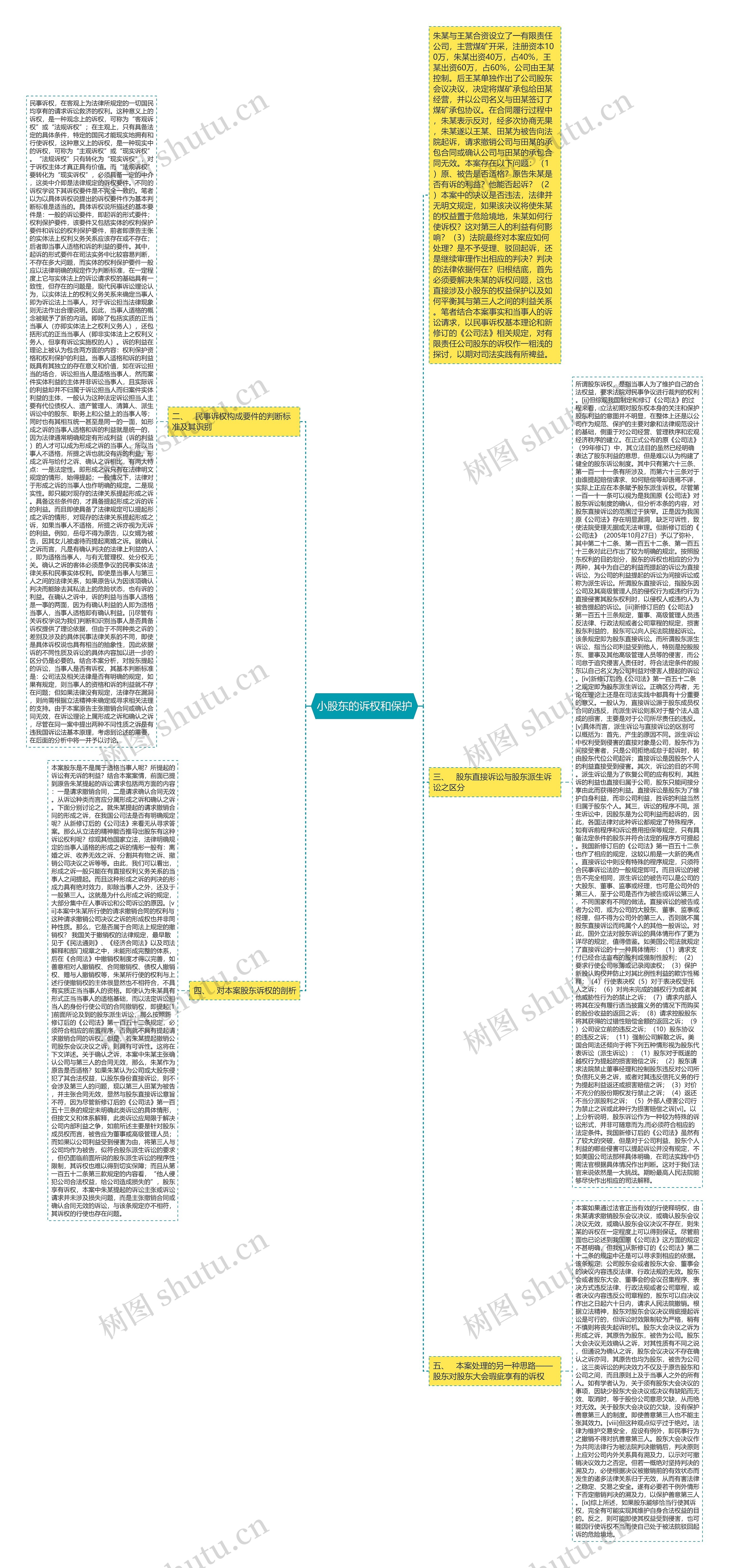 小股东的诉权和保护思维导图