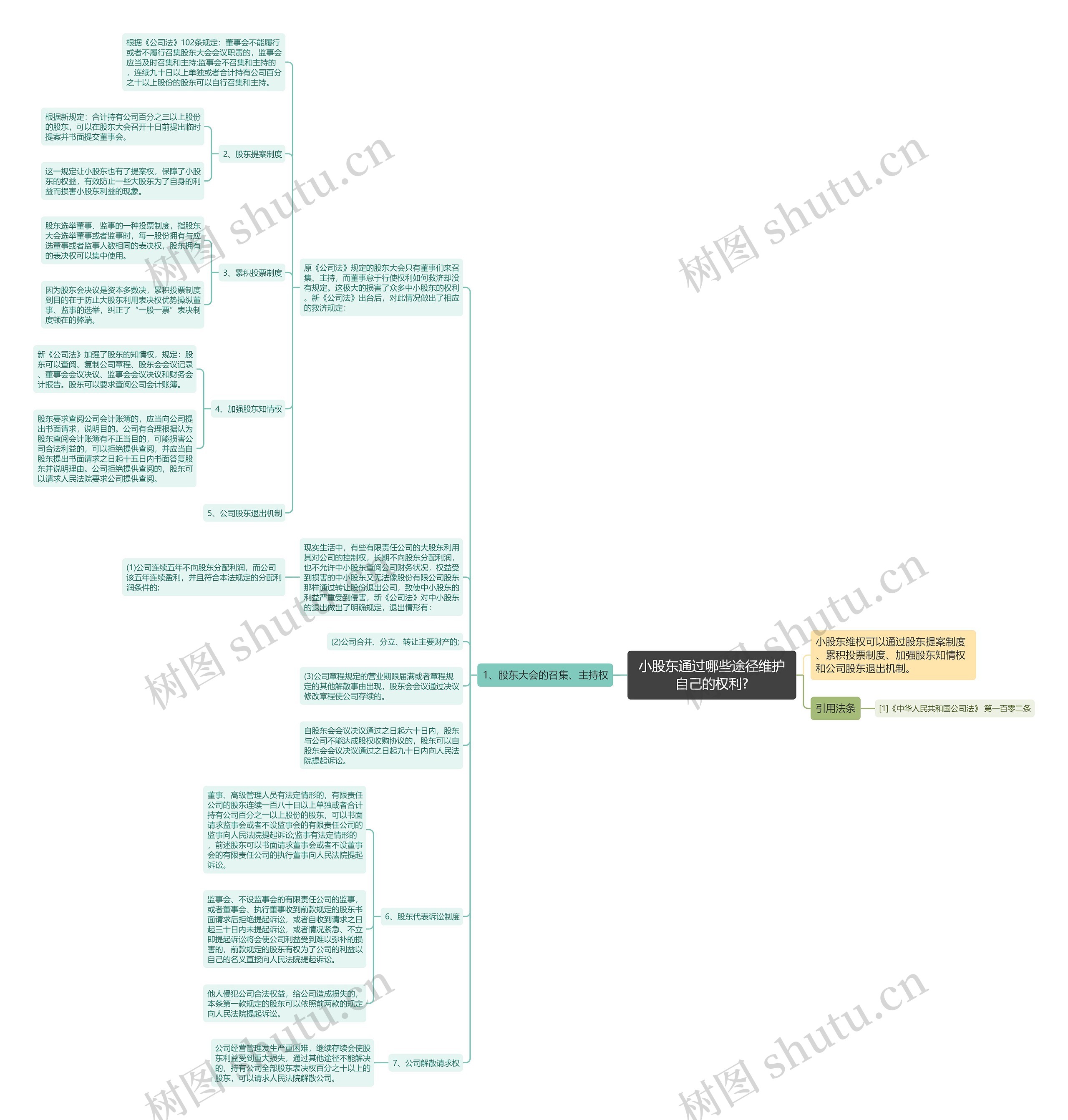 小股东通过哪些途径维护自己的权利?思维导图