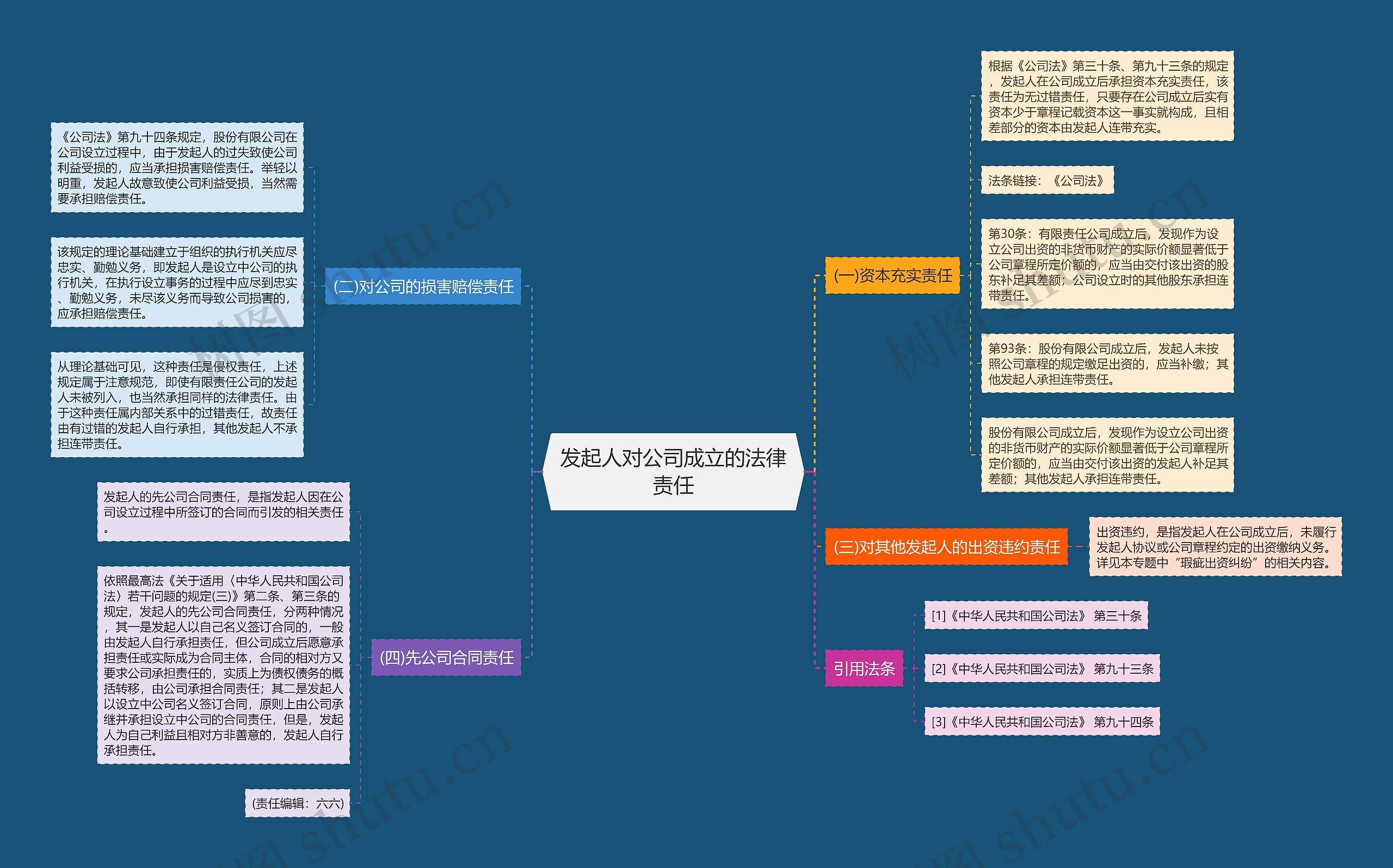 发起人对公司成立的法律责任