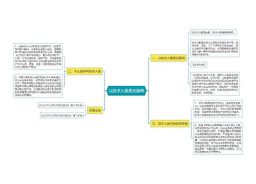 以技术入股是实股吗