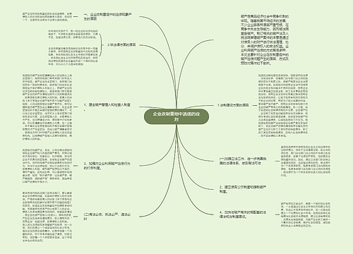 企业改制重组中逃债的应对