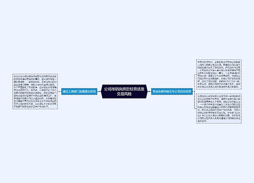 公司吊销执照后经营诱发交易风险