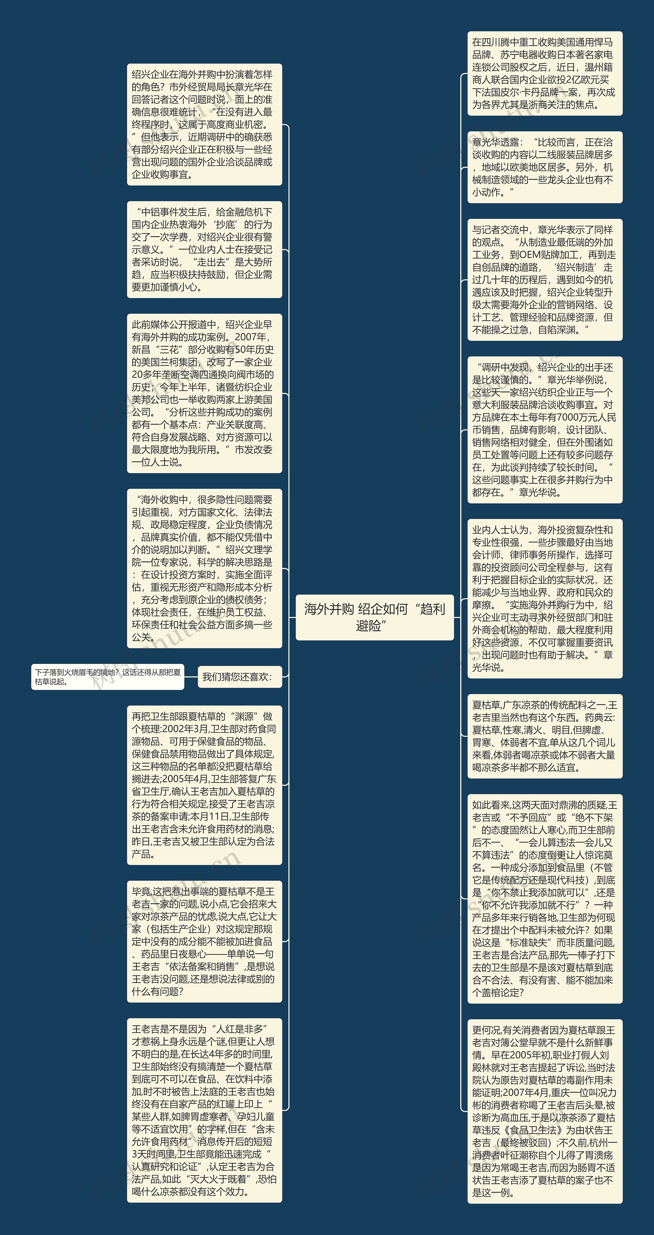 海外并购 绍企如何“趋利避险”思维导图