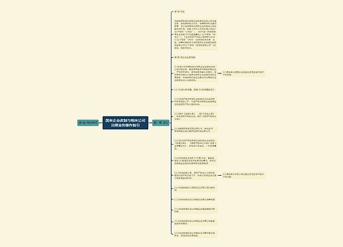 国有企业改制与相关公司治理业务操作指引