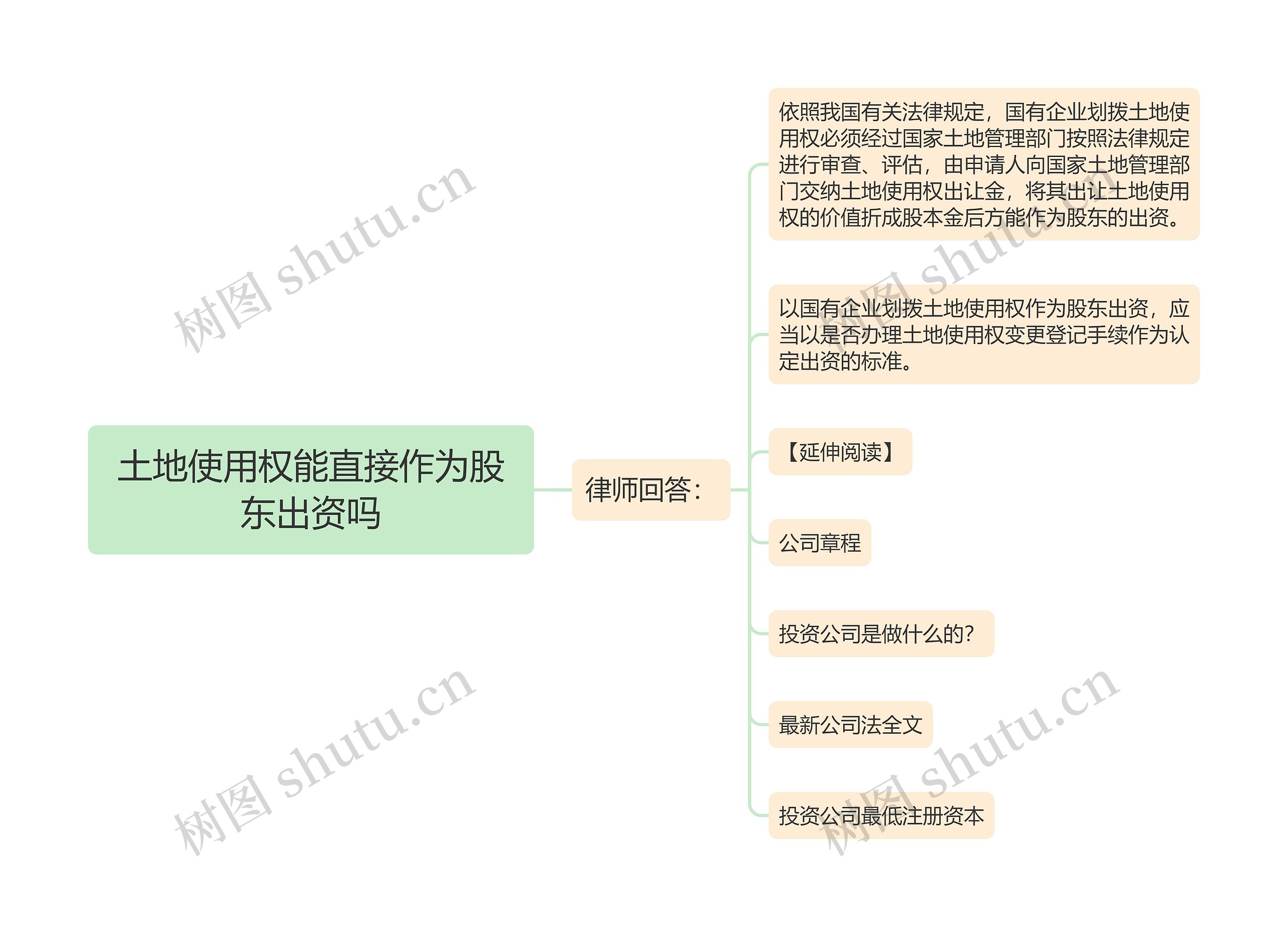 土地使用权能直接作为股东出资吗