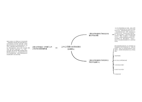 上市公司要约收购制度的法律意义