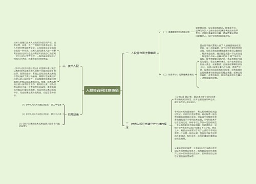 入股签合同注意事项