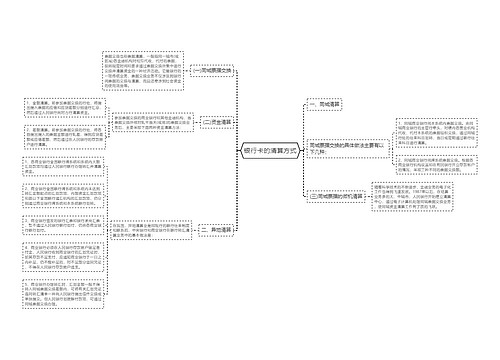 银行卡的清算方式