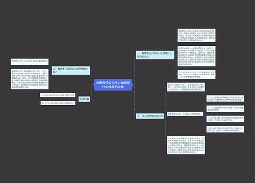 有限责任公司法人独资是什么性质的企业