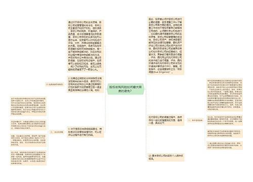 股权收购风险如何最大限度的避免？