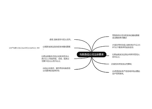 有限责任公司注册要求