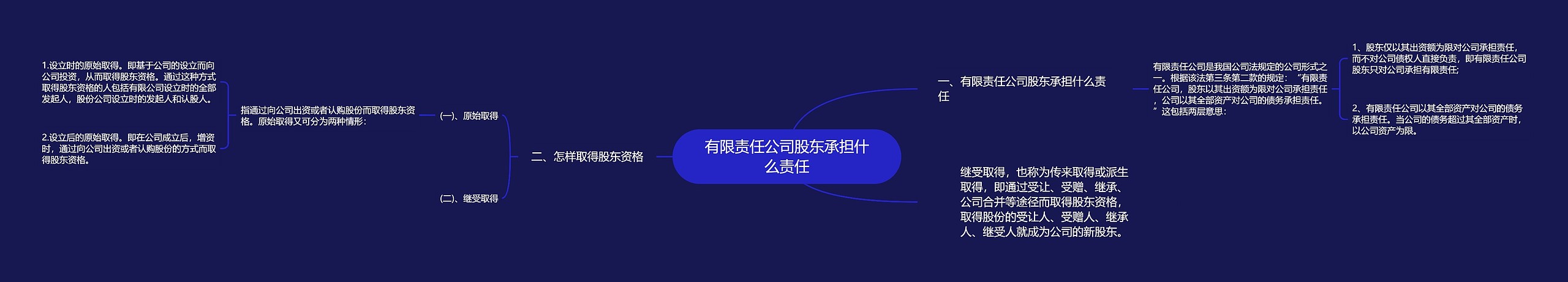 有限责任公司股东承担什么责任