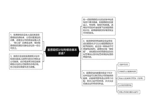 股票期权计划有哪些基本要素？