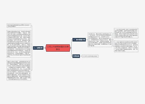 公司上市虚假披露的法律责任