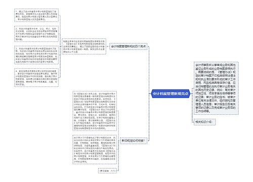 会计档案管理新规亮点