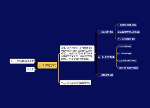 公司改制方案