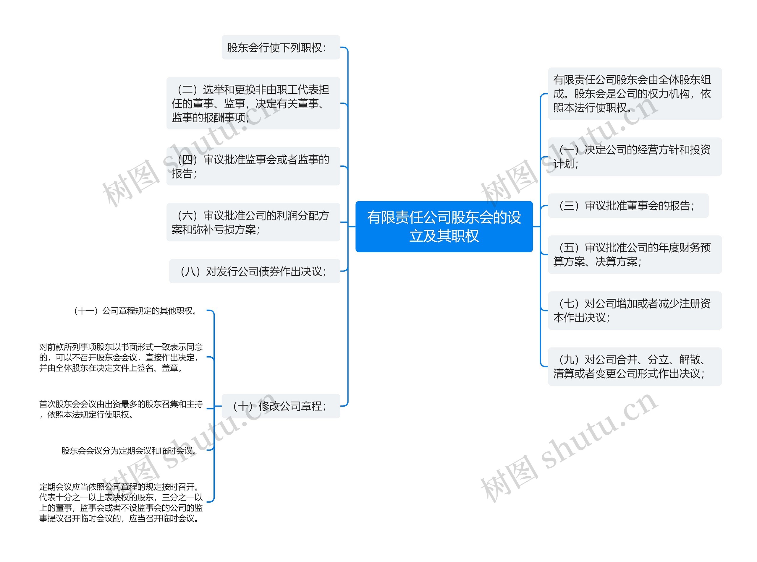 有限责任公司股东会的设立及其职权