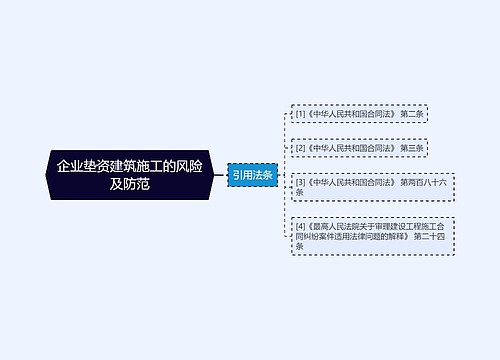 企业垫资建筑施工的风险及防范