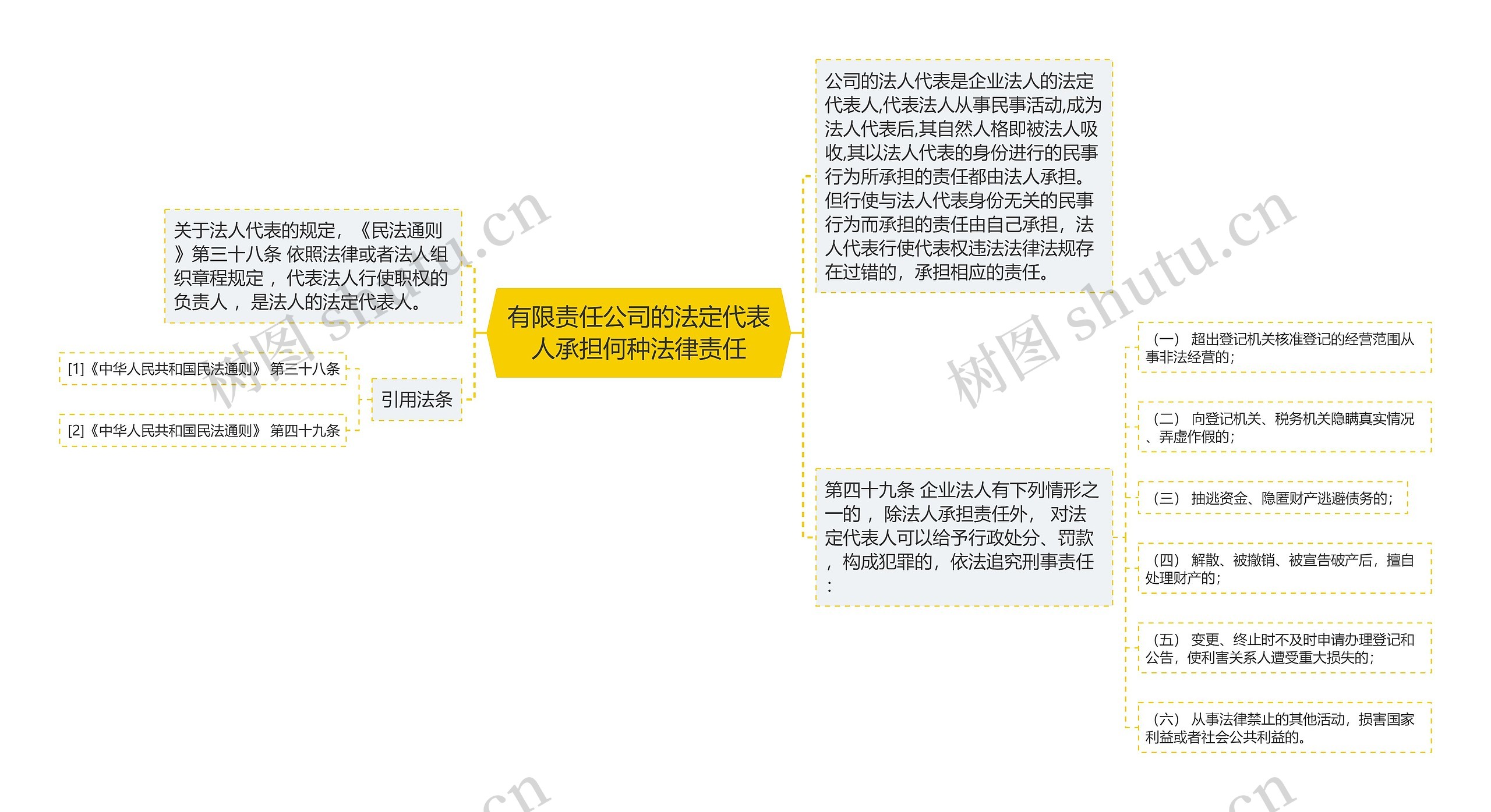 有限责任公司的法定代表人承担何种法律责任