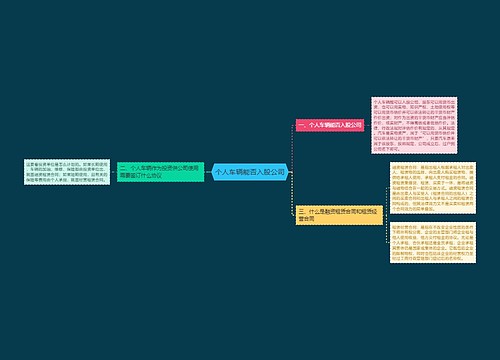 个人车辆能否入股公司