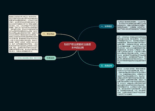 知识产权出资额在注册资本中的比例