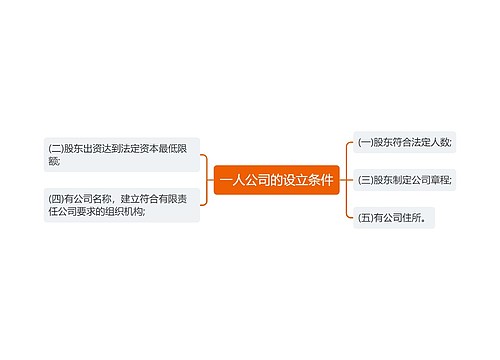 一人公司的设立条件