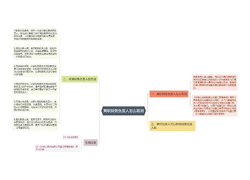 离职财务负责人怎么取消