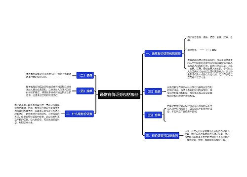 通常有价证券包括哪些