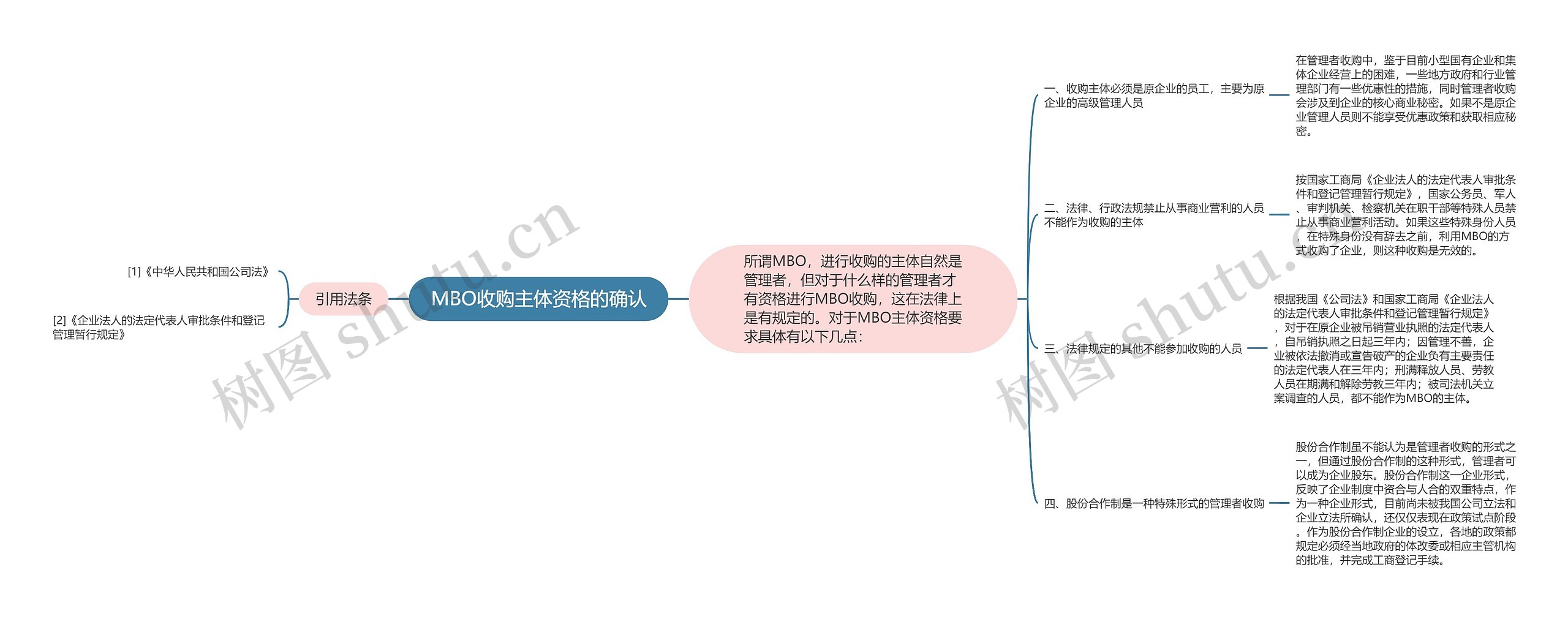 MBO收购主体资格的确认思维导图