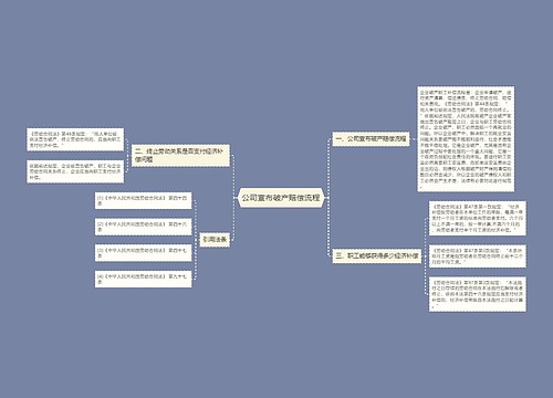 公司宣布破产赔偿流程