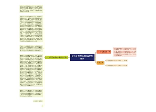 股东出资不到位的责任是什么