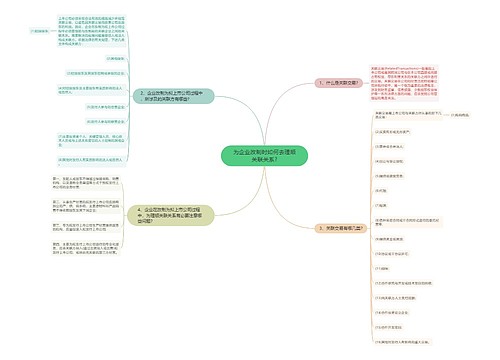 为企业改制时如何去理顺关联关系?
