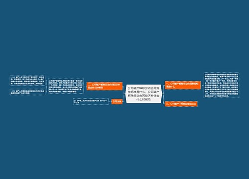 公司破产解除劳动合同赔偿标准是什么，公司破产解除劳动合同经济补偿金什么时候给