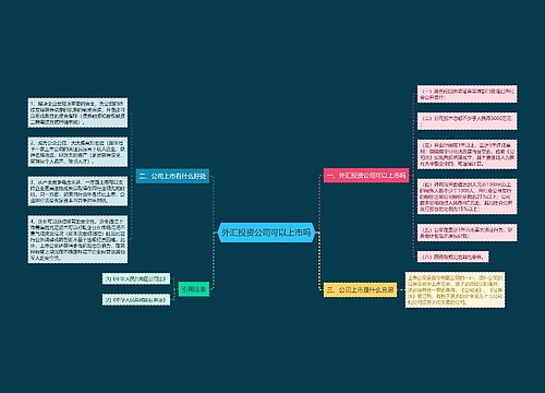 外汇投资公司可以上市吗