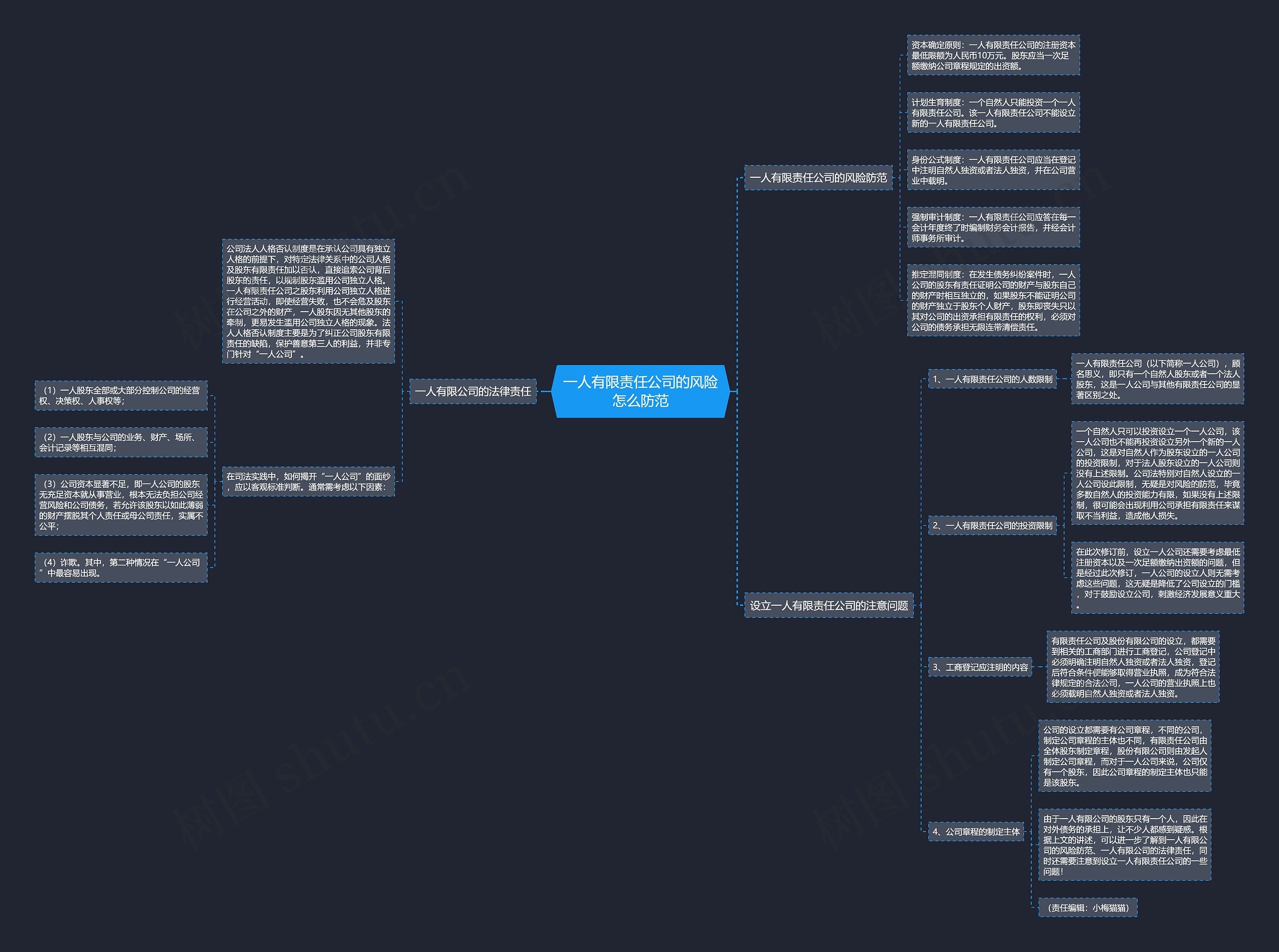 一人有限责任公司的风险怎么防范 一人有限责任公司的风险怎么防范