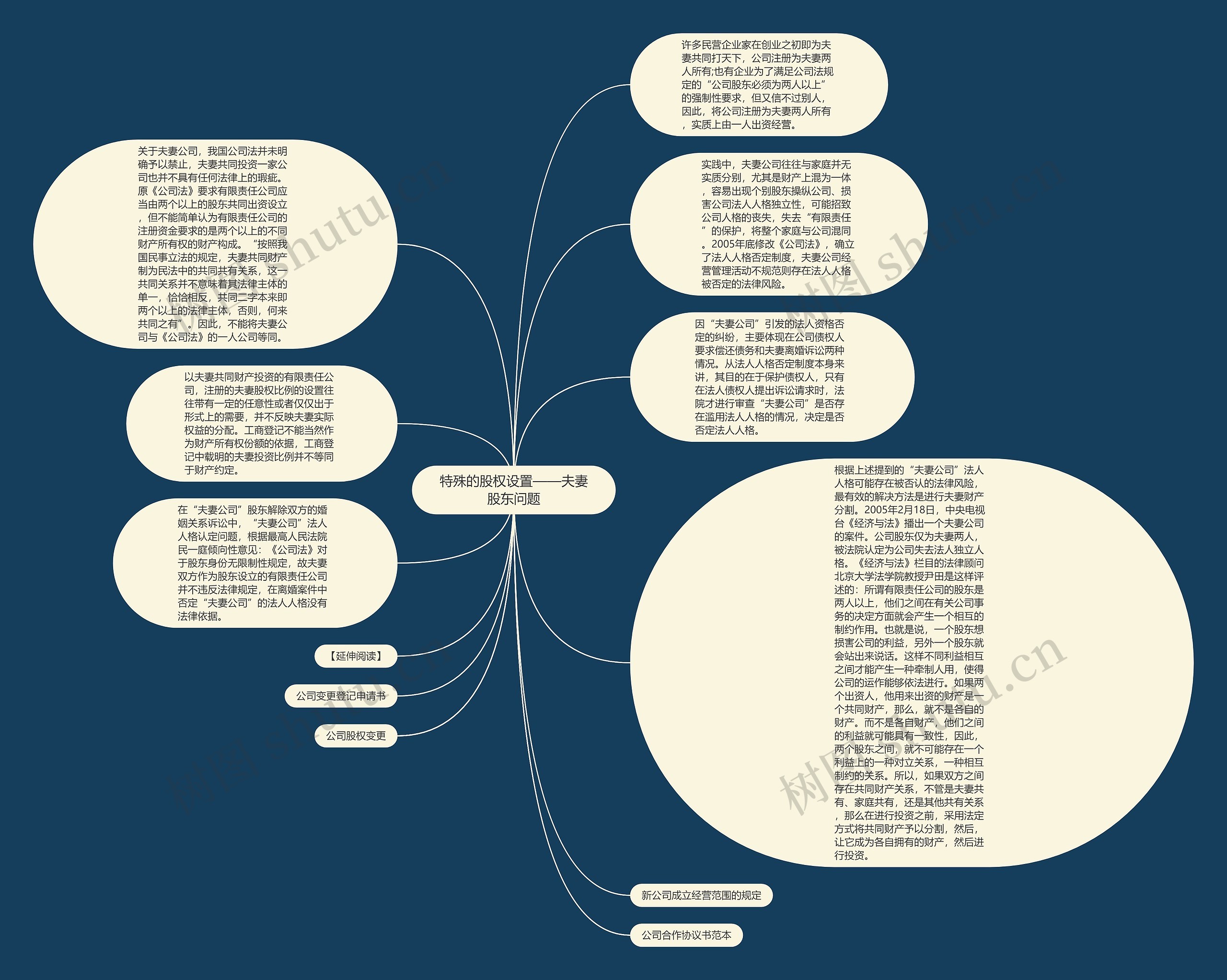 特殊的股权设置——夫妻股东问题思维导图