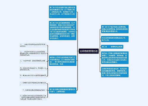 公司债权管理办法