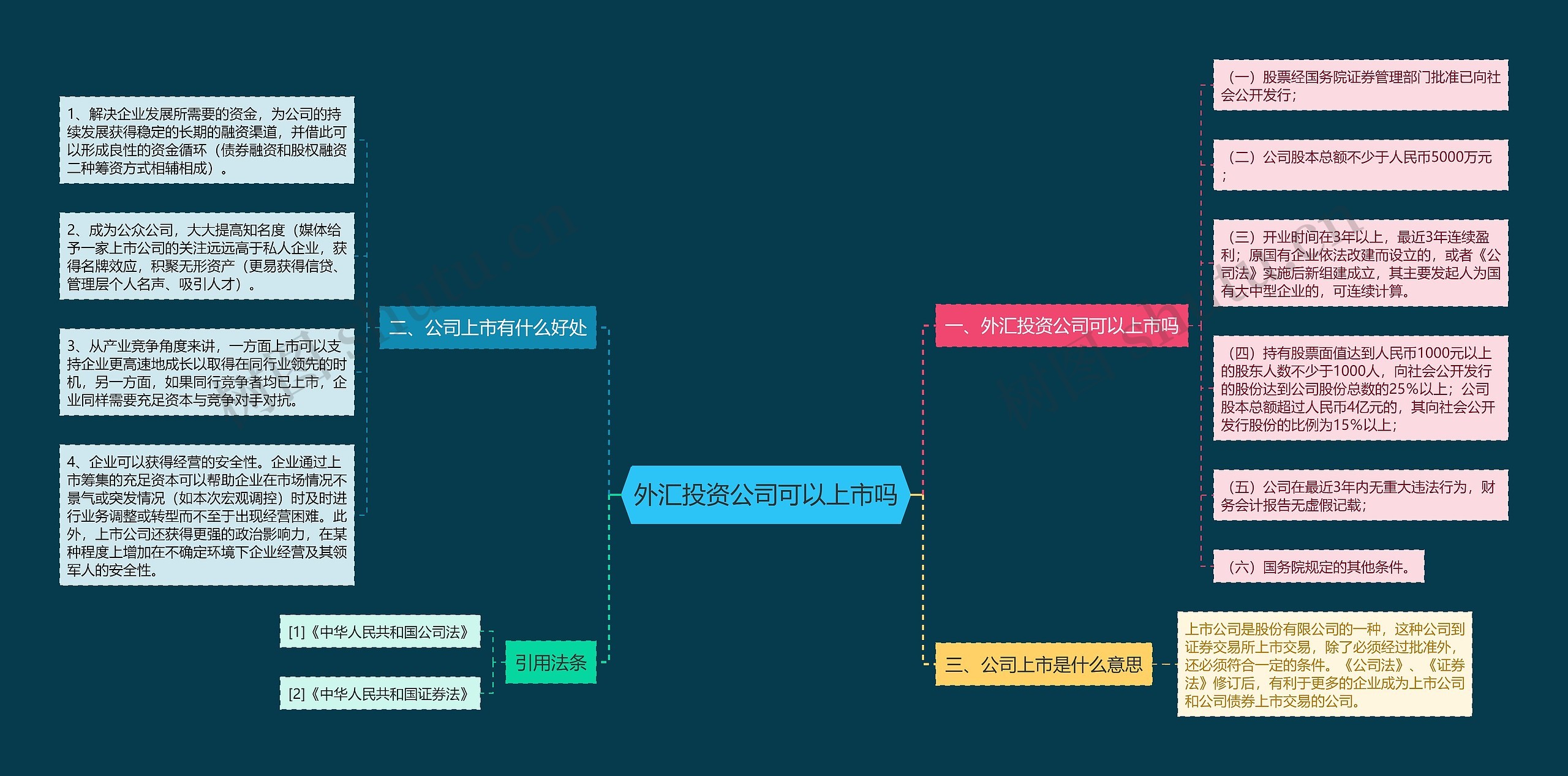 外汇投资公司可以上市吗思维导图
