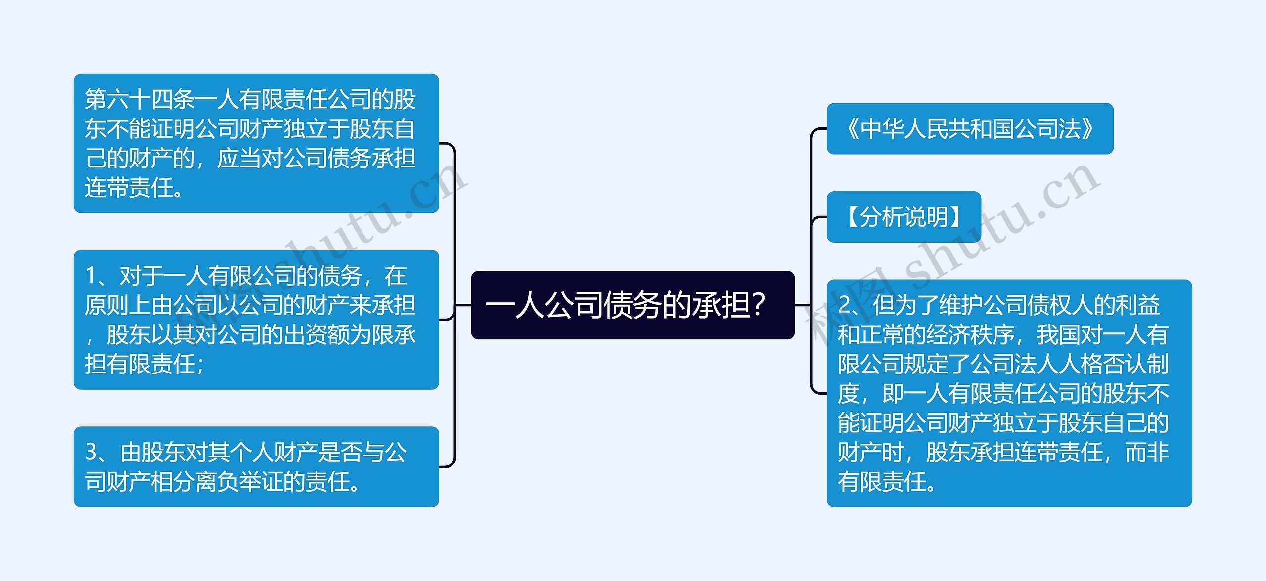 一人公司债务的承担？思维导图