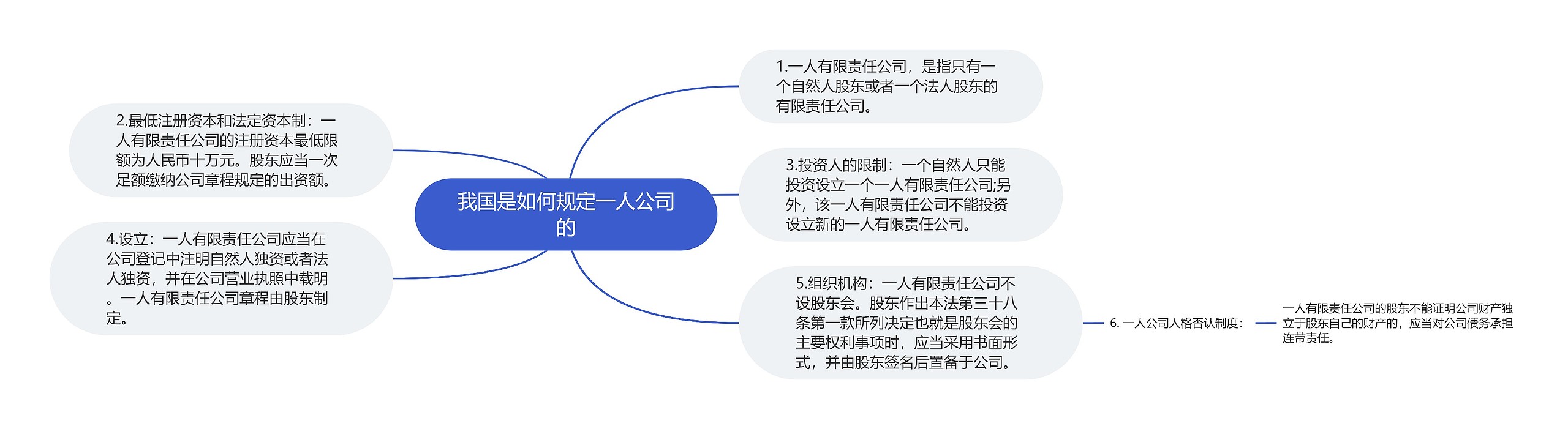 我国是如何规定一人公司的