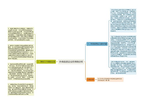 外商投资企业所得税分析