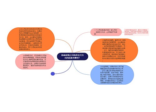 影响收购公司选择支付方式的因素有哪些？