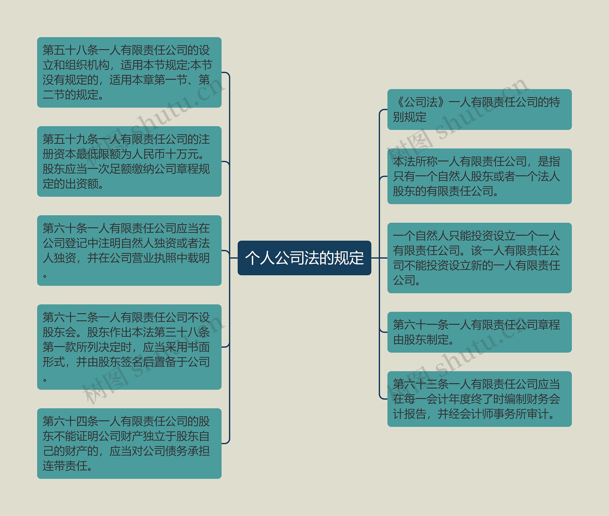 个人公司法的规定