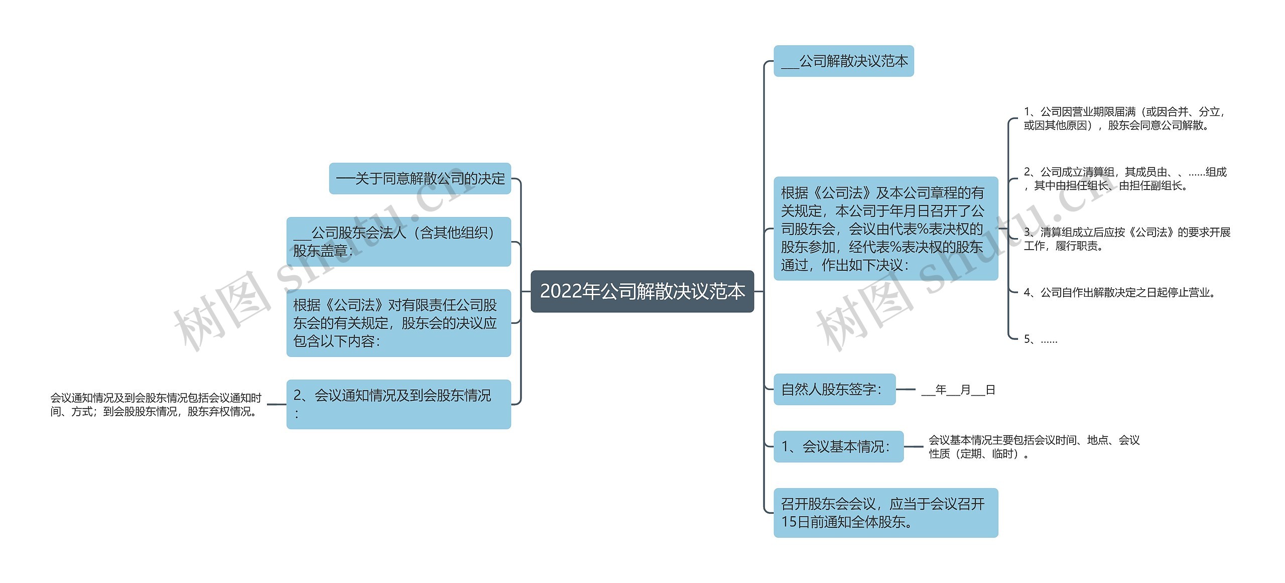 2022年公司解散决议范本