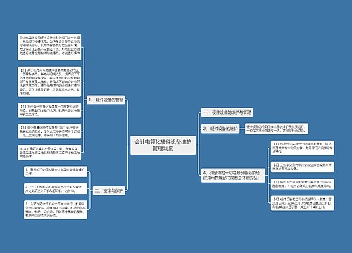 会计电算化硬件设备维护管理制度