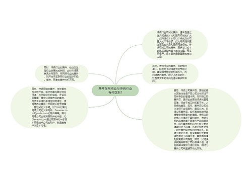 兼并在网络业与传统行业有何区别?